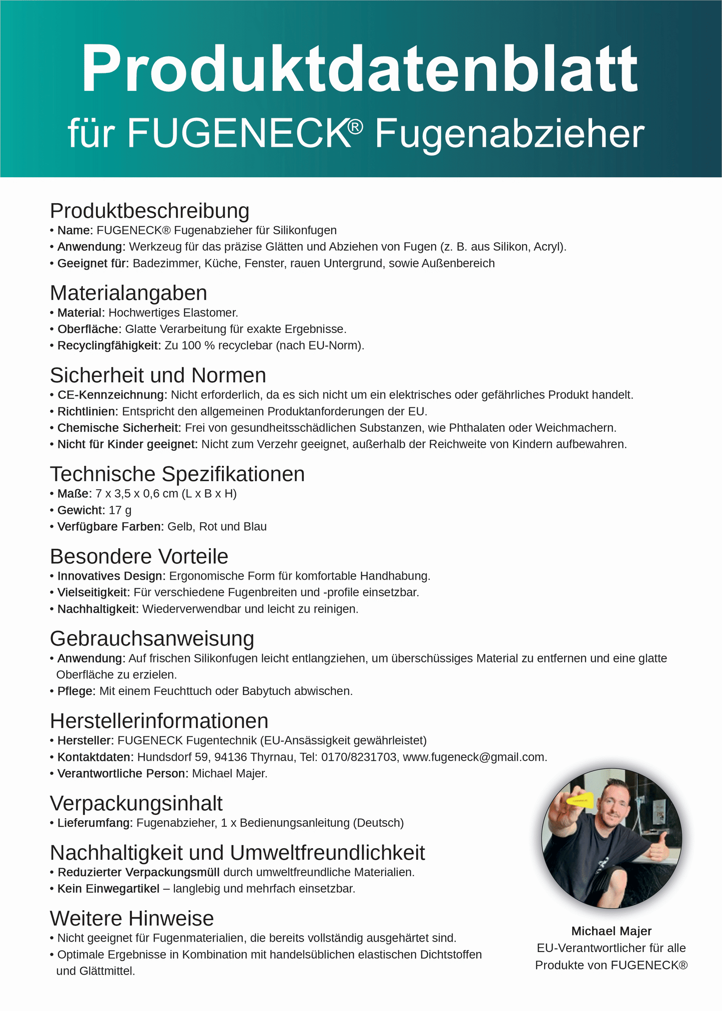 3er Set FUGENECK® - Profi Fugenabzieher - einzigartiges Design mit speziellen Überkanten