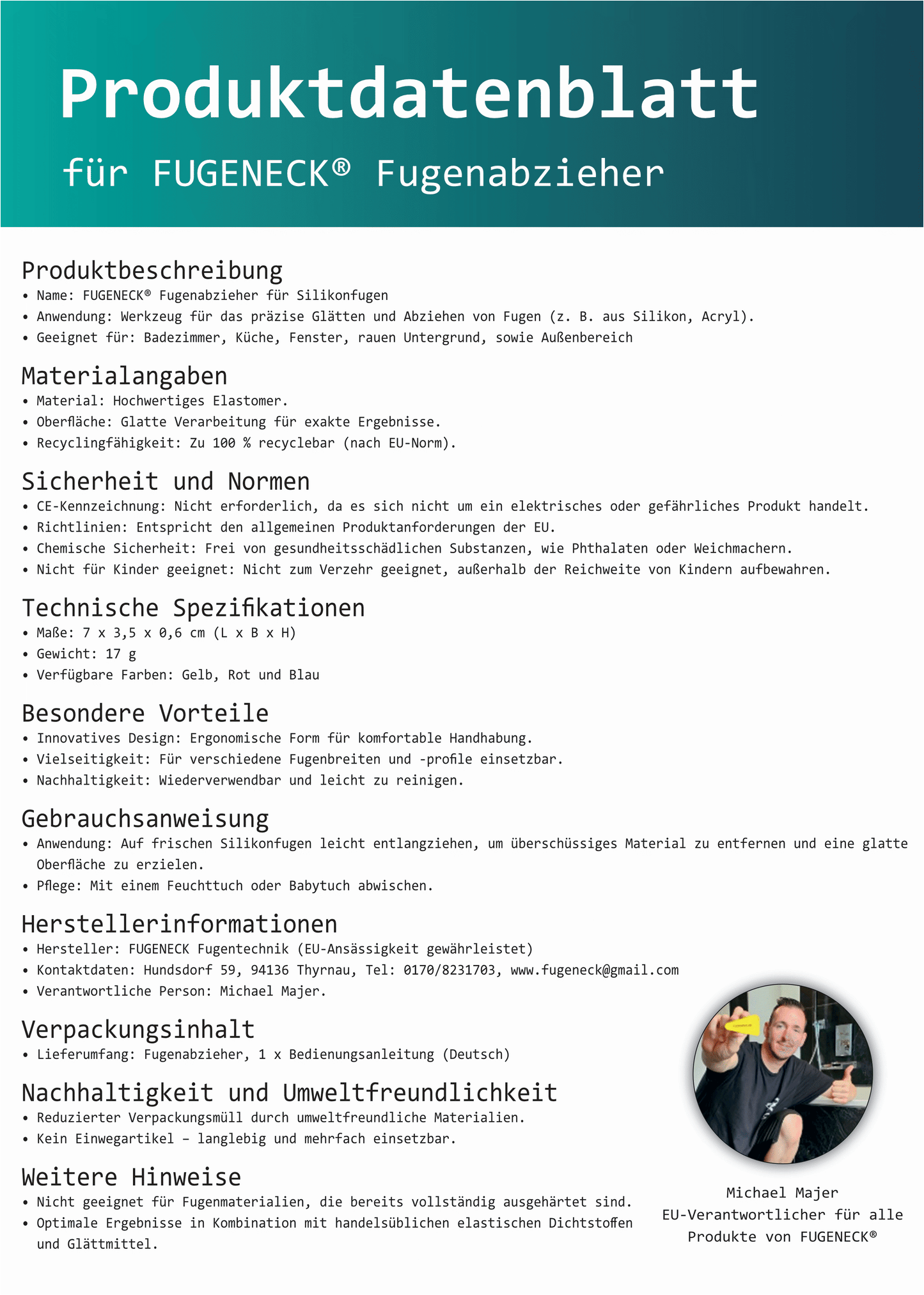 Bündel Blau FUGENECK® - Profi Fugenabzieher - einzigartiges Design mit speziellen Überkanten