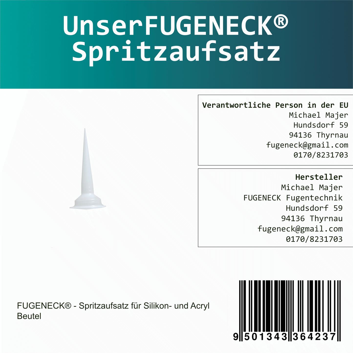 Beutel - Spritzdüse