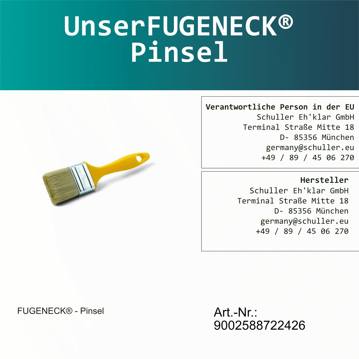 Lasurpisel Speziell zum Fugenabziehen "Fugeneck"