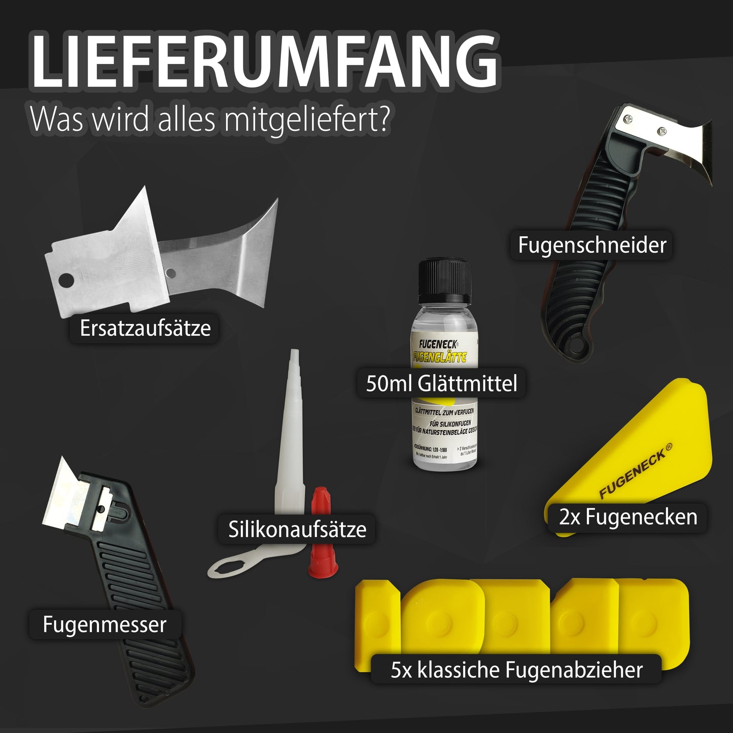 FUGENECK® - Das perfekte Silikonentferner Set mit allem was du brauchst