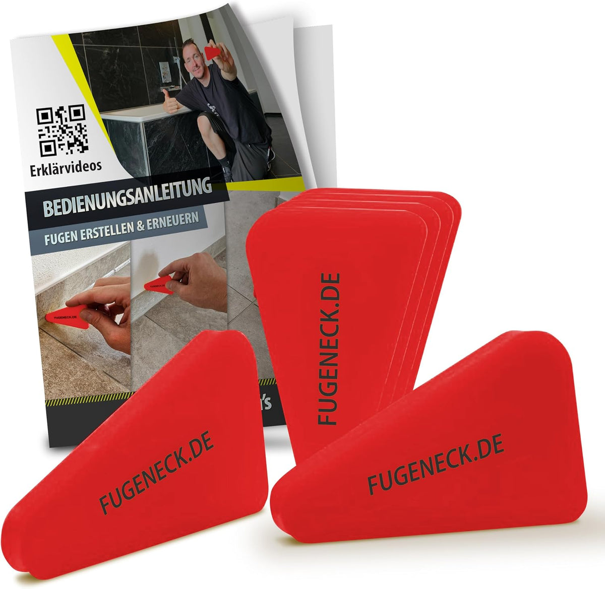 FUGENECK 6er Set Fugenabzieher Rot