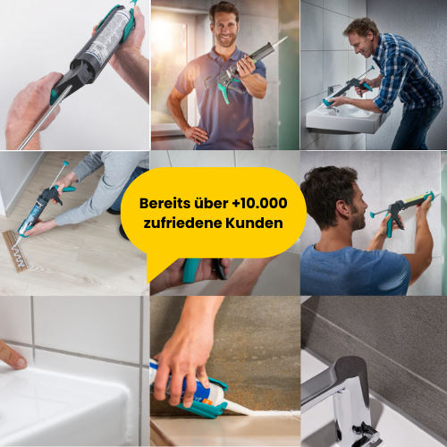 310ml Illbruck GS231 Sanitärsilikon Kartusche +1 Fugeneck Fugenabzieher pro Bestellung