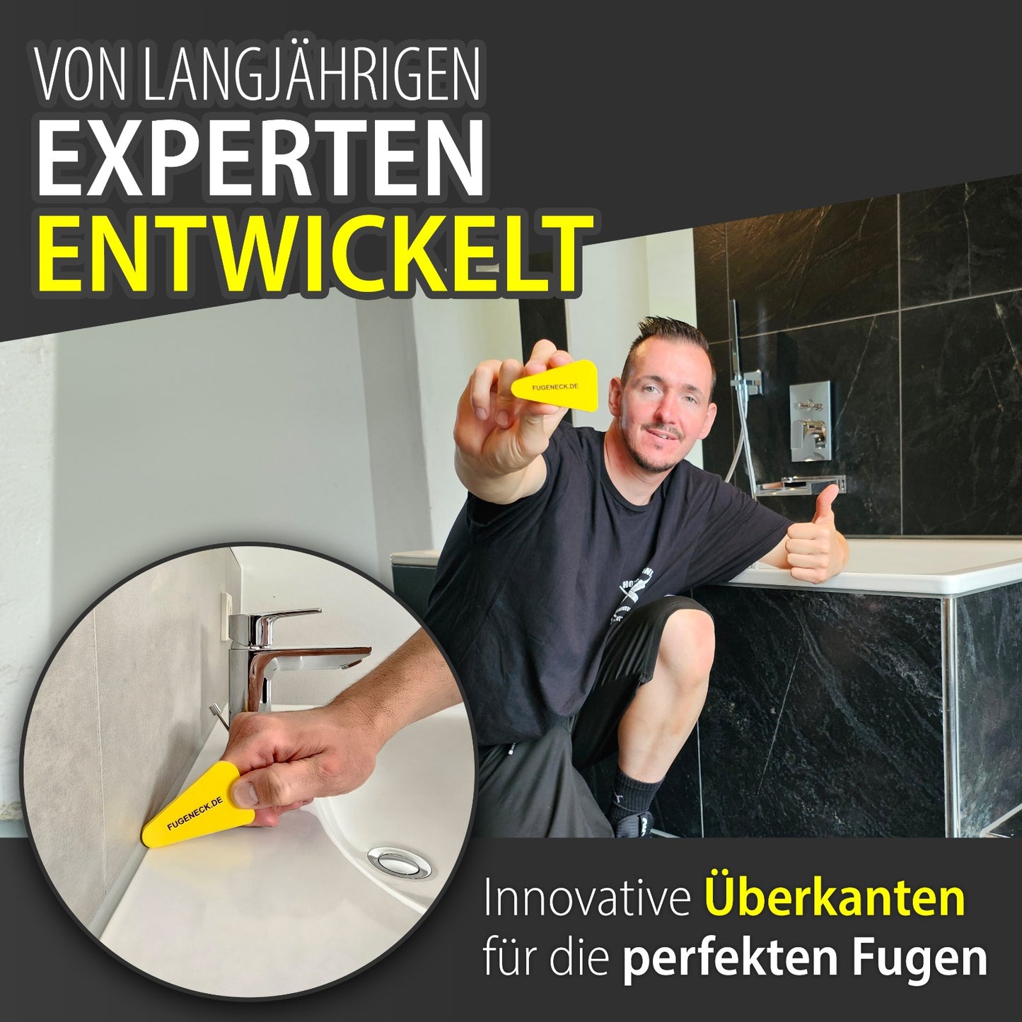 Bündel FUGENECK® - Profi Fugenabzieher - Innovatives Design für 3 v. Fugengrößen