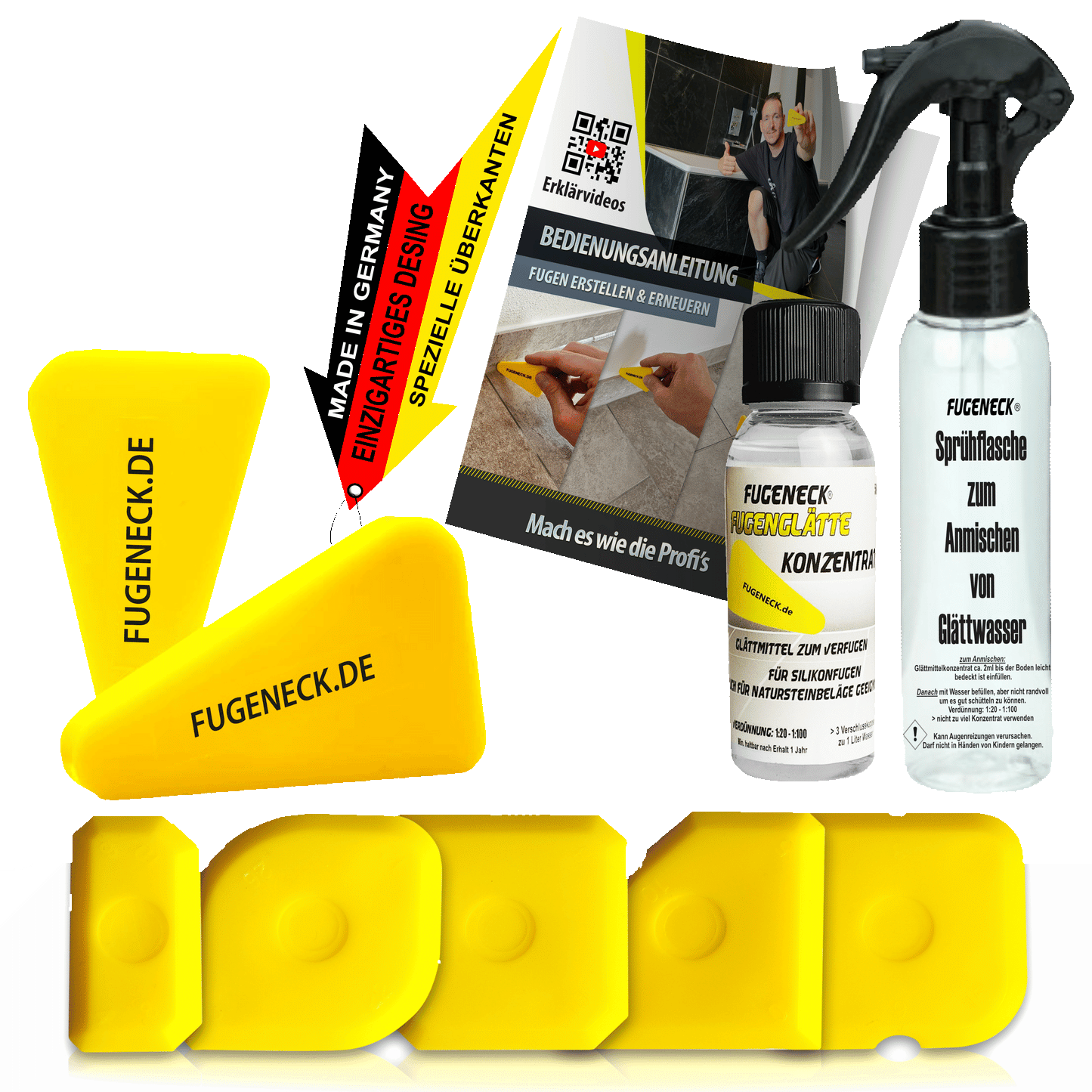 FUGENECK® - Das perfekte Radien Set - mit aller vielfalt was du je brauchst