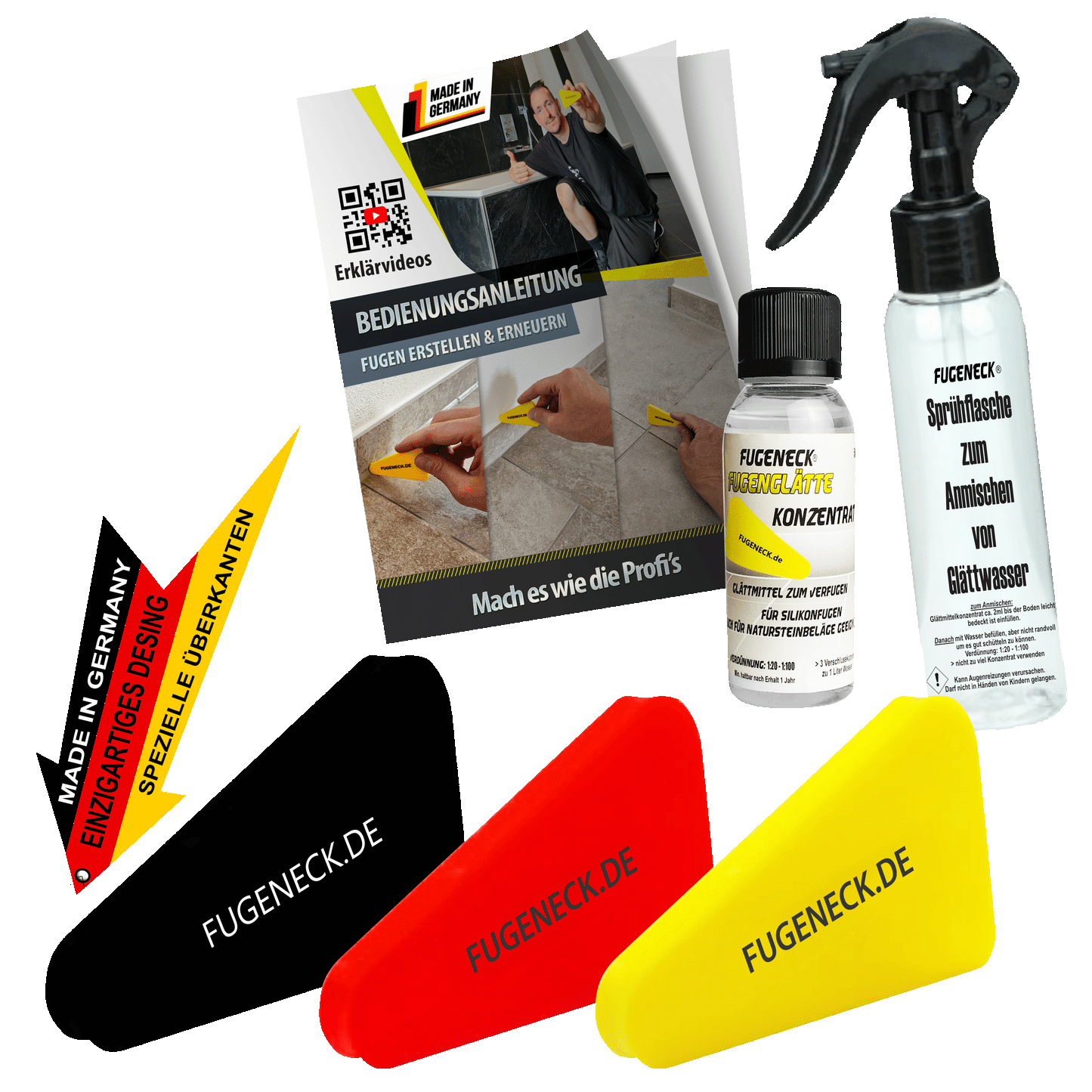 FUGENECK® - Das perfekte Fugenabzieher Set mit allem was du brauchst