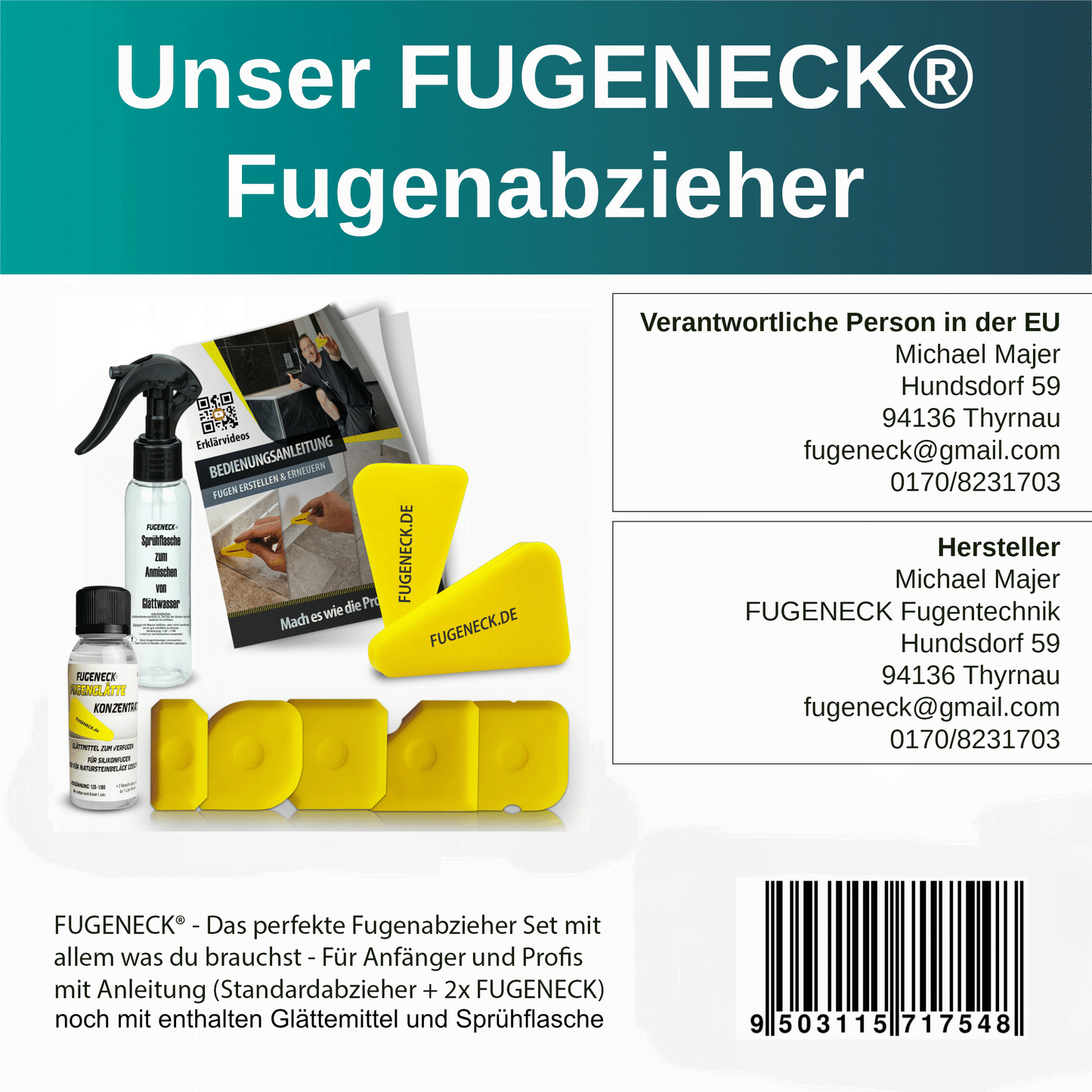 FUGENECK® - Das perfekte Radien Set - mit aller vielfalt was du je brauchst