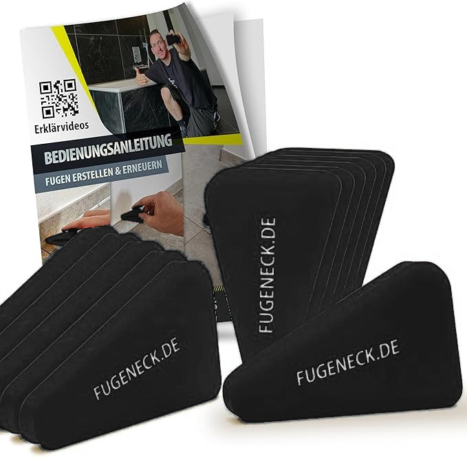 FUGENECK 12er Set Fugenabzieher Schwarz