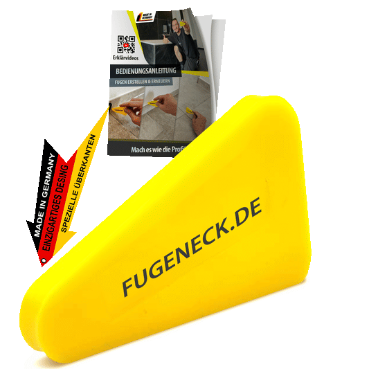 Bündel Gelb FUGENECK® - Profi Fugenabzieher - einzigartiges Design mit speziellen Überkanten